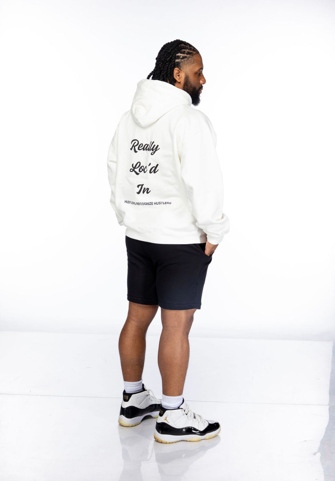 Really Loc’d In—Signature White Hoodie