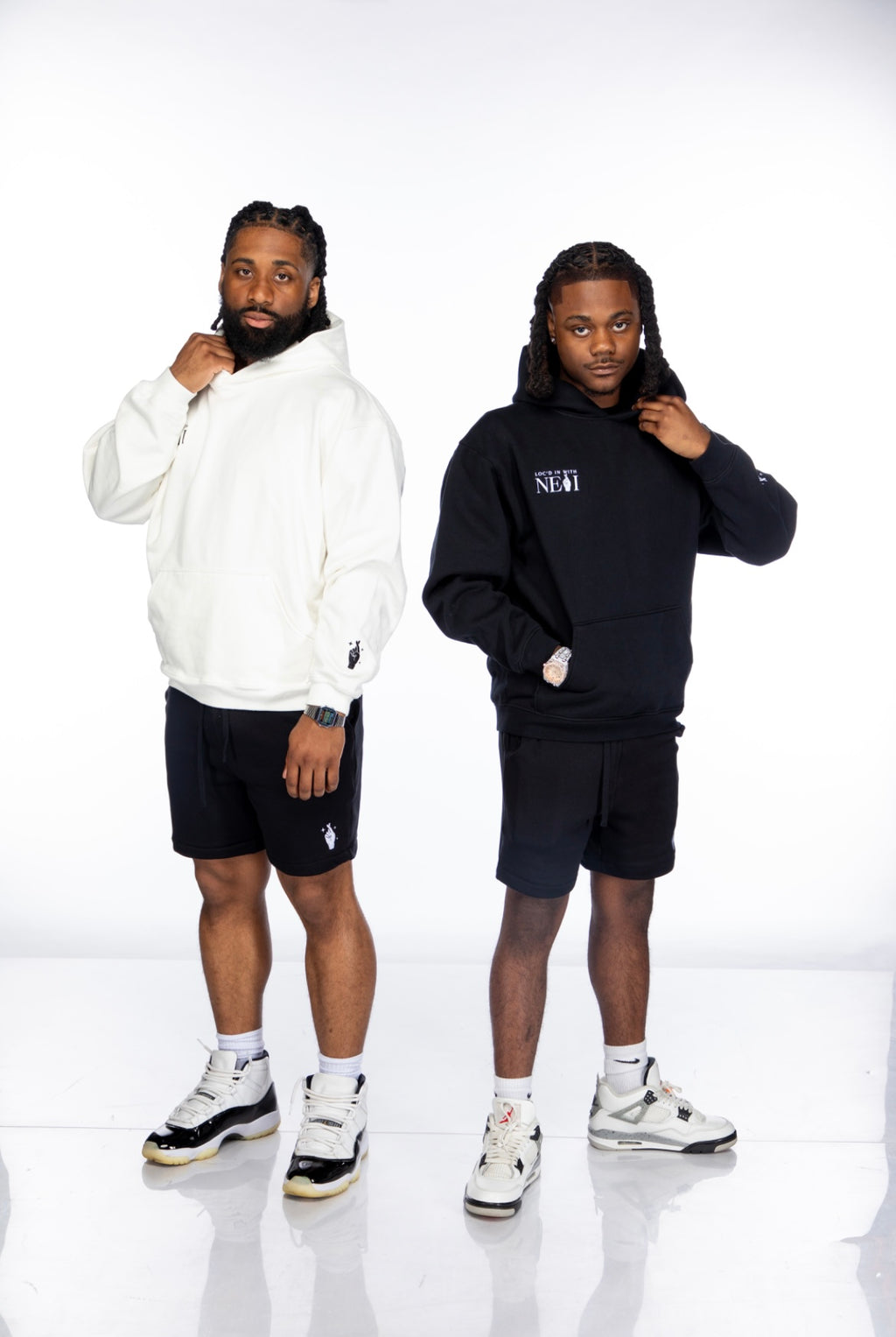 Loc’d in Signature Fleece Shorts— Black