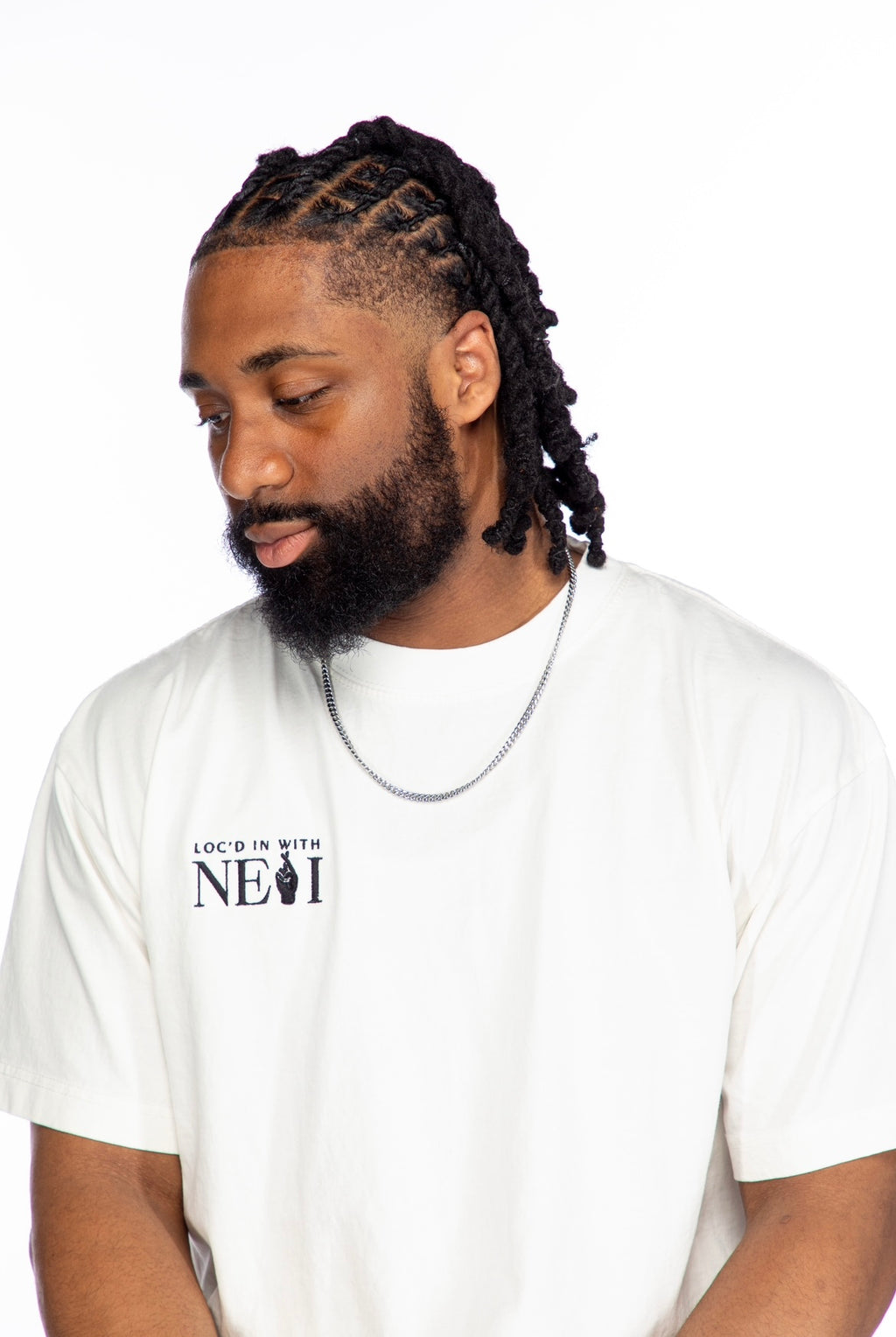 Really Loc’d In— White Signature Tee