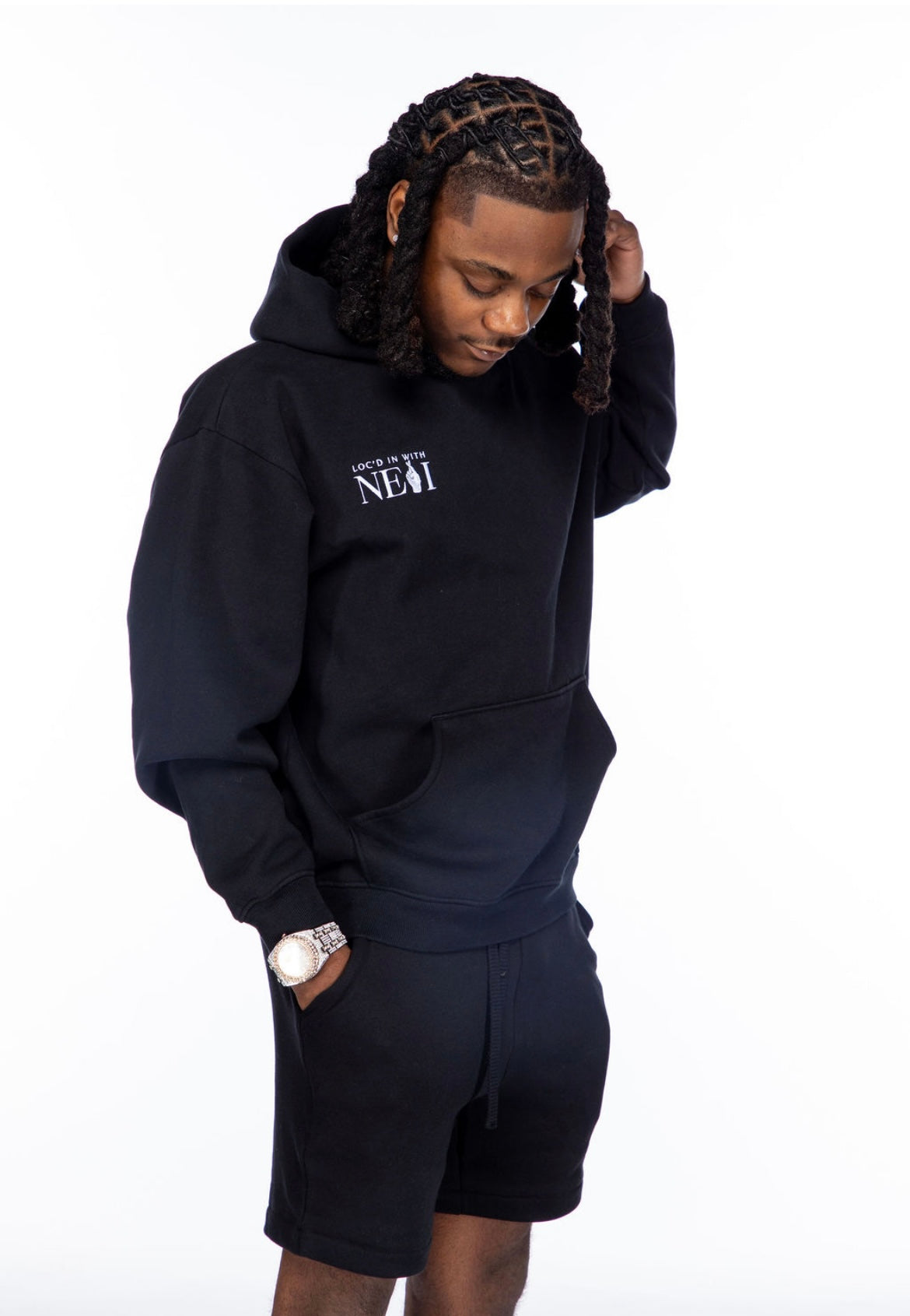 Stay Down Til You Come Up — Black Signature Hoodie