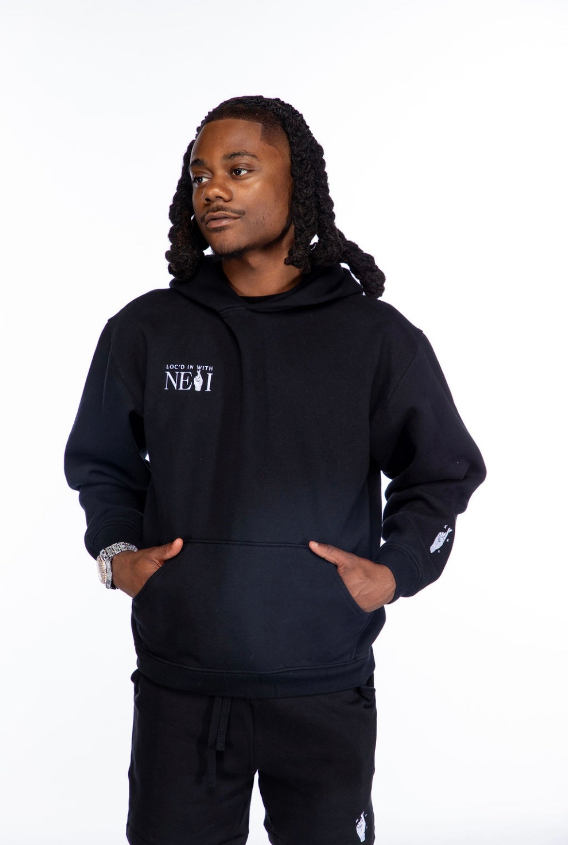 Stay Down Til You Come Up — Black Signature Hoodie